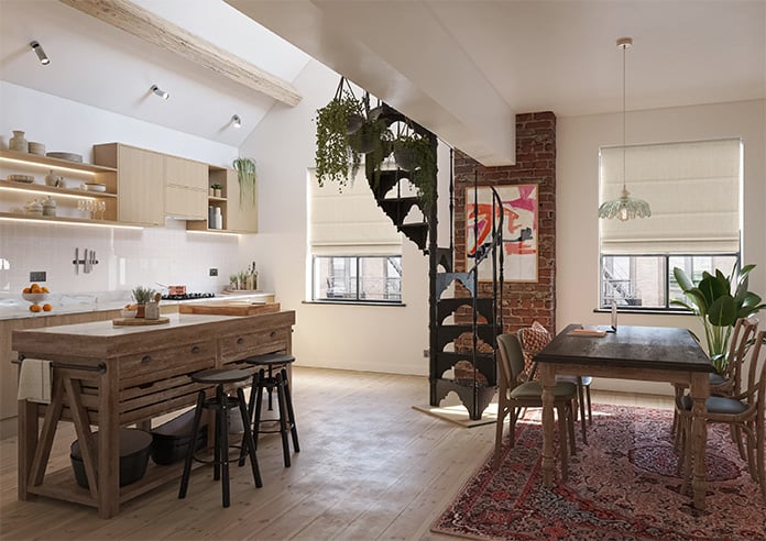 Rhea, Sesame - Motorised Roman Blind - Image 6